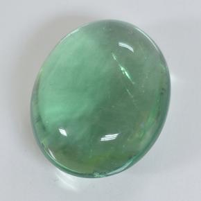 25.3ct Oval Cabochon Green Fluorite for sale thumb image of 25.3ct Oval Cabochon Green Fluorite (ID: 496595)