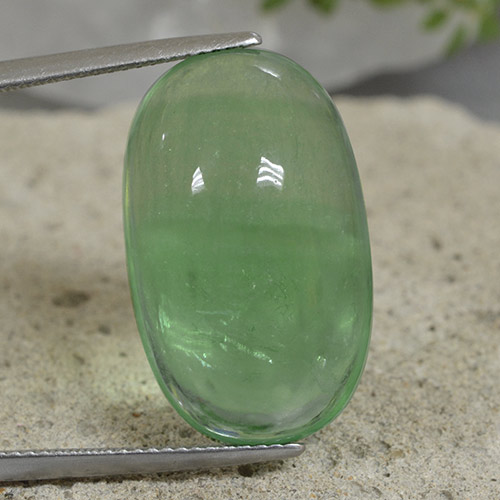 Natural green Fluorite oval shape For Jewelry Cabochons Loose Gemstone top quality Handmade gemstone jewelry 27m 39.cts