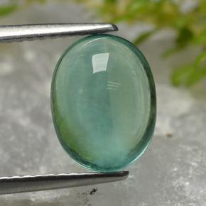 3.5ct Oval Cabochon Bluish Green Fluorite Gem for sale 3.5ct Oval Cabochon Bluish Green Fluorite Gem (ID: 496993)