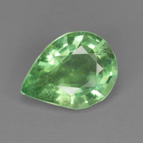 Verde chiaro Fluorite Gem - 4.6ct Sfaccettatura a pera (ID: 597003)