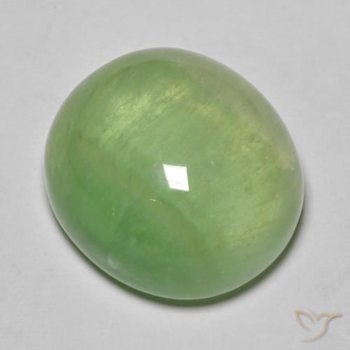 26.52ct Natural Pear Green Fluorite, Oval, Translucent