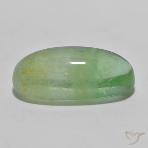 Fluorite Gemstone in 20.1 x 9.7 mm Size for Sale, Fluorite Stone in Yellowish Green Color
