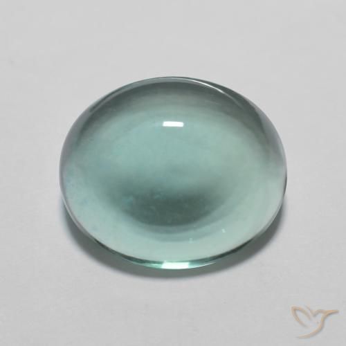 8.25ct Natural Very Light Blue Green Fluorite, Oval, Transparent