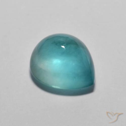 Fluorita Cabujón Pera de 2,88 ct de India, Dimensión 9,5 x 7,9mm, Claridad Transparente, Piedra preciosa natural No tratado, 1 pieza de Fluorita en color , Dureza Mohs de 4, Photo A