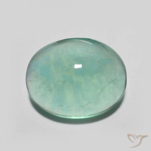 7.27ct Natural Blue Green Fluorite, Oval, Transparent