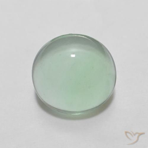 2.54 ct Green Fluorite, 7.4 mm Round Cut From India, Photo A