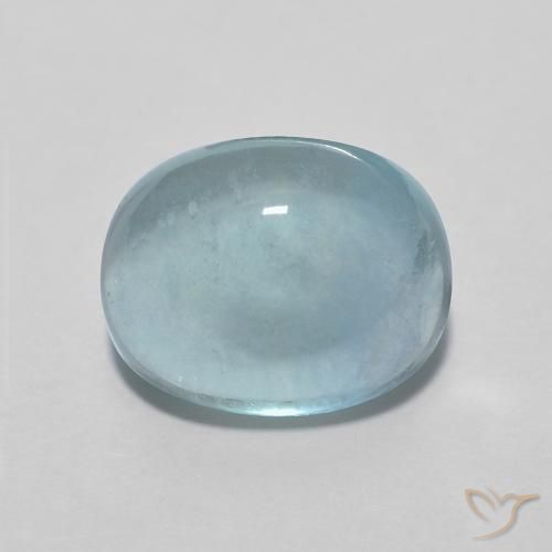 3.06 ct Blue Green Fluorite, 9.1 x 7.2 mm Oval Cut From India, Photo A