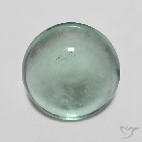 6.16ct Natural Blue Green Fluorite, Round, Transparent