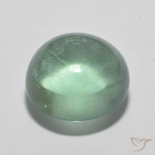 Fluorite Gemstone in 10.4 mm Size for Sale, Fluorite Stone in Blue Green Color