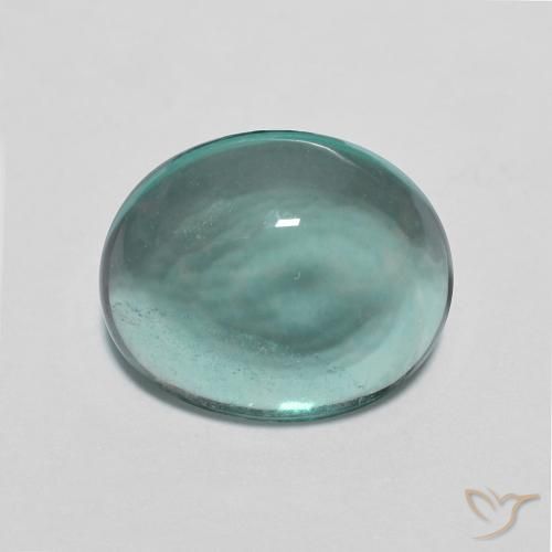 2.76ct Natural Greenish Blue Fluorite, Oval, Transparent