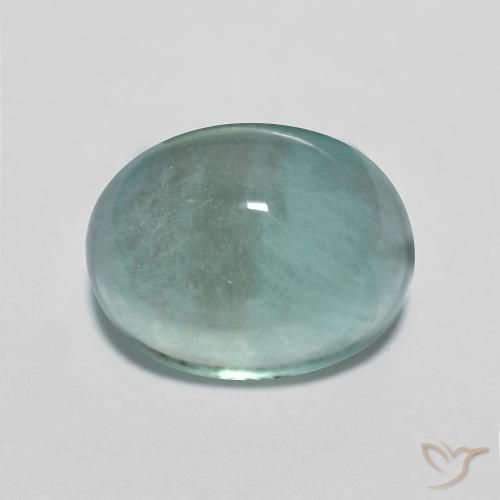 4.16ct Natural Very Light Blue Green Fluorite, Oval, Transparent