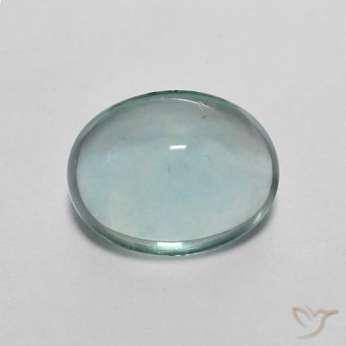 2.29ct Natural Very Light Blue Green Fluorite, Oval, Transparent