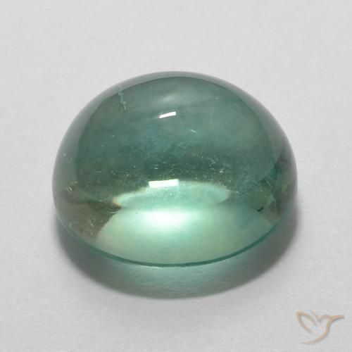 Fluorite Gemstone in 11 x 9 mm (calibrated) Size for Sale, Fluorite Stone in Blue Green Color