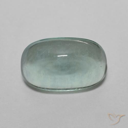 3.12ct Natural Light Blue Green Fluorite, Oval, Transparent