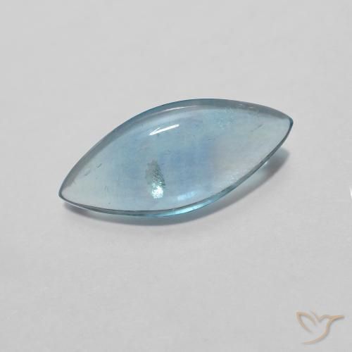 2.12 ct Turquoise Fluorite Stone, Natural Fluorite in Marquise Cabochon Shape for Sale