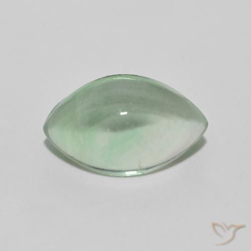 4.01ct Natural Earthy Green Fluorite, Marquise, Transparent