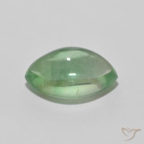 Fluorite Gemstone in 12 x 8 mm (calibrated) Size for Sale, Fluorite Stone in Earthy Green Color