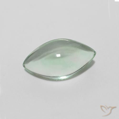 2.78 ct Green Fluorite Stone, Natural Fluorite in Marquise Cabochon Shape for Sale