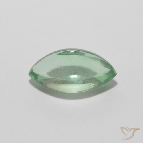 Fluorite Gemstone in 11.8 x 6.5 mm Size for Sale, Fluorite Stone in Light Mint Color