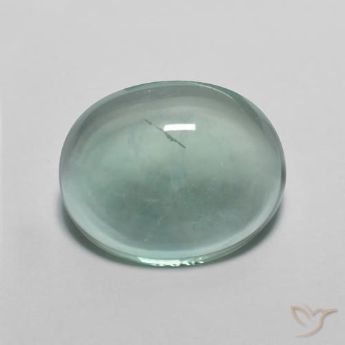 7.22ct Natural Bluish Green Fluorite, Oval, Transparent
