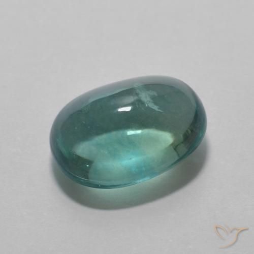 5.08ct Natural Green-Blue Fluorite, Oval, Transparent