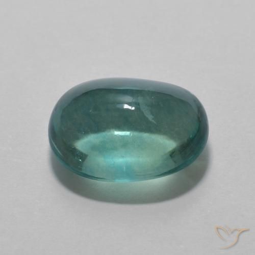 Fluorite Gemstone in 11.5 x 8.9 mm Size for Sale, Fluorite Stone in Green-Blue Color