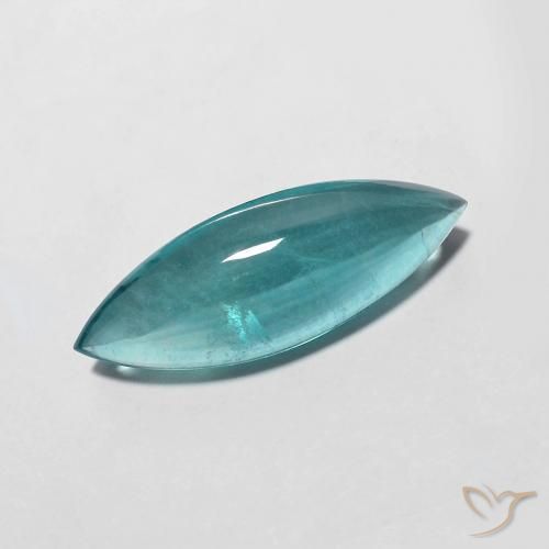 5.24 ct Turquoise Fluorite Stone, Natural Fluorite in Marquise Cabochon Shape for Sale