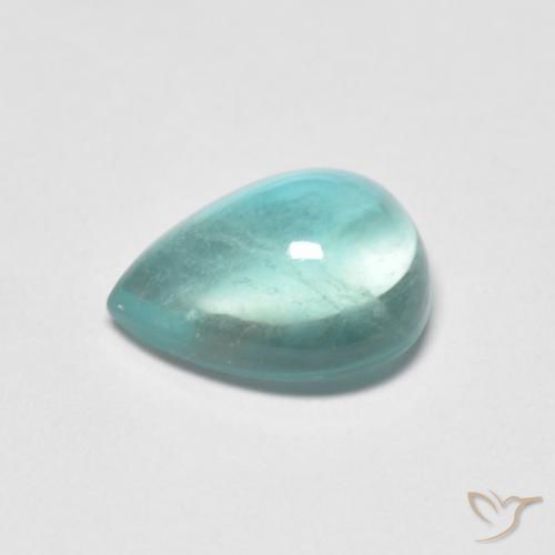Fluorite Gemstone in 9 x 7 mm (calibrated) Size for Sale, Fluorite Stone in Pale Blue Green Color