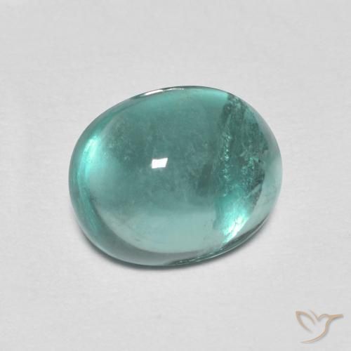 2.25ct Natural Light Blue Green Fluorite, Oval, Transparent
