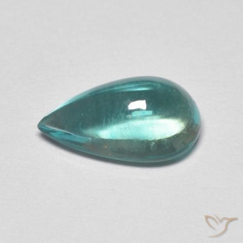 Fluorite Gemstone in 10.9 x 6.4 mm Size for Sale, Fluorite Stone in Light Blue Green Color
