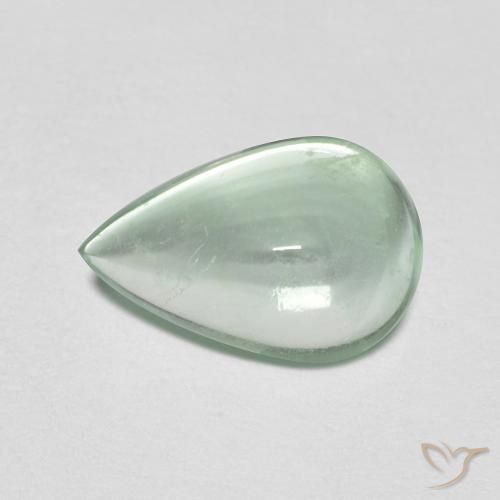 2.32ct Natural Light Mint Green Fluorite, Pear Shape, Transparent