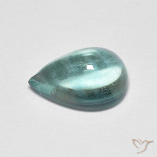 Fluorite Gemstone in 10 x 7 mm (calibrated) Size for Sale, Fluorite Stone in Electric Blue Tone Color