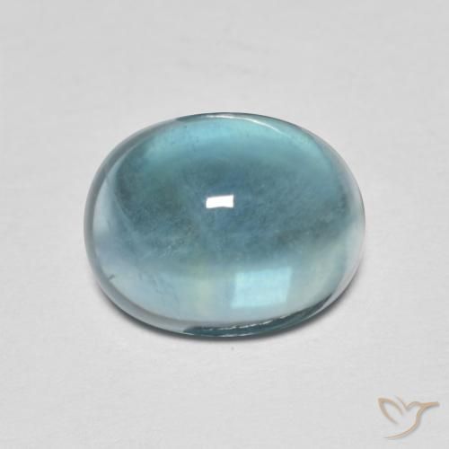 5.05ct Natural Blue Green Fluorite, Oval, Transparent