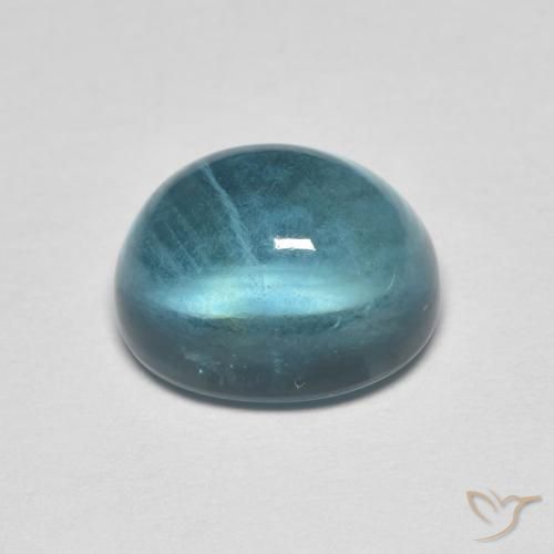 Fluorite Gemstone in 10 x 8 mm (calibrated) Size for Sale, Fluorite Stone in Blue Green Color