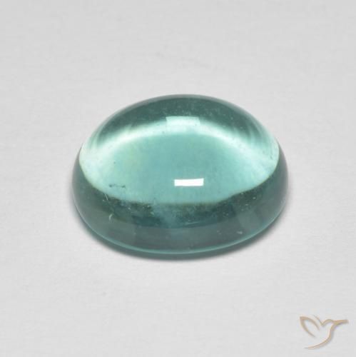 Fluorite Gemstone in 12 x 10 mm (calibrated) Size for Sale, Fluorite Stone in Light Green Color