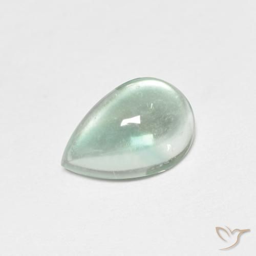 1.85 ct Turquoise Fluorite Stone, Natural Fluorite in Pear Cabochon Shape for Sale