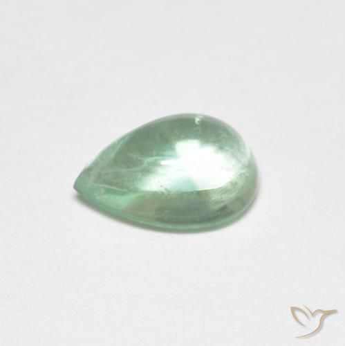 Fluorite Gemstone in 9 x 6 mm (calibrated) Size for Sale, Fluorite Stone in Light Blue Green Color