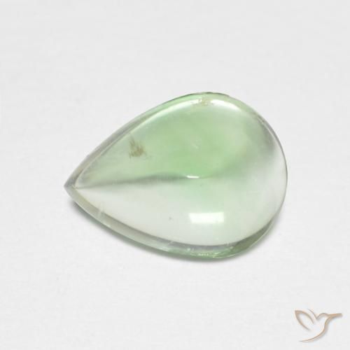 2.74ct Natural Light Green Fluorite, Pear Shape, Transparent
