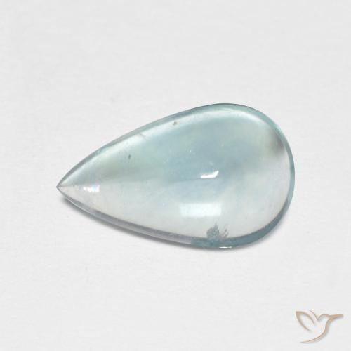 2.00 ct Turquoise Fluorite Stone, Natural Fluorite in Pear Cabochon Shape for Sale