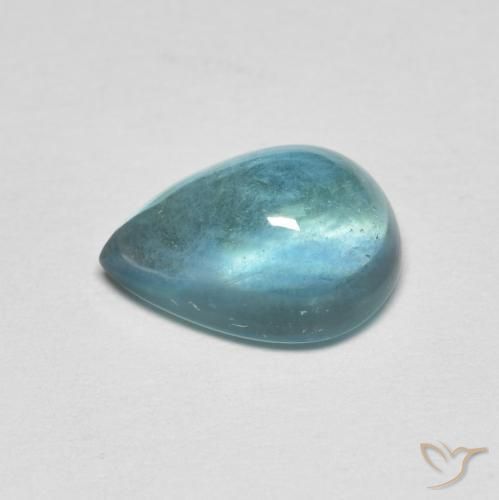 Fluorite Gemstone in 10 x 7 mm (calibrated) Size for Sale, Fluorite Stone in Light Teal Color