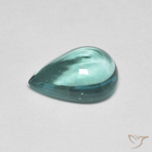 Fluorite Gemstone in 10 x 7 mm (calibrated) Size for Sale, Fluorite Stone in Very Light Blue Green Color