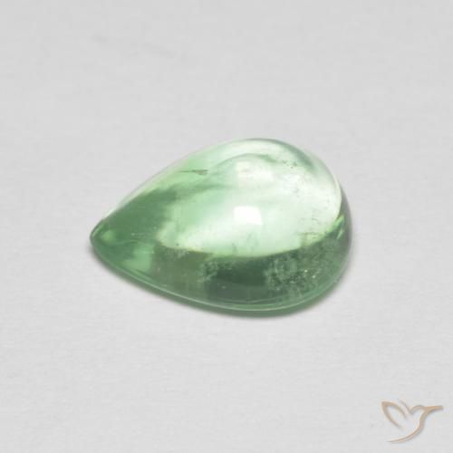 Fluorite Gemstone in 10 x 8 mm (calibrated) Size for Sale, Fluorite Stone in Mint Green Color