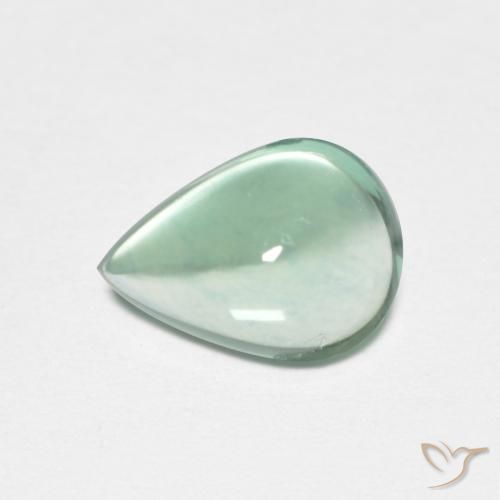 2.47ct Natural Blue Green Fluorite, Pear Shape, Transparent