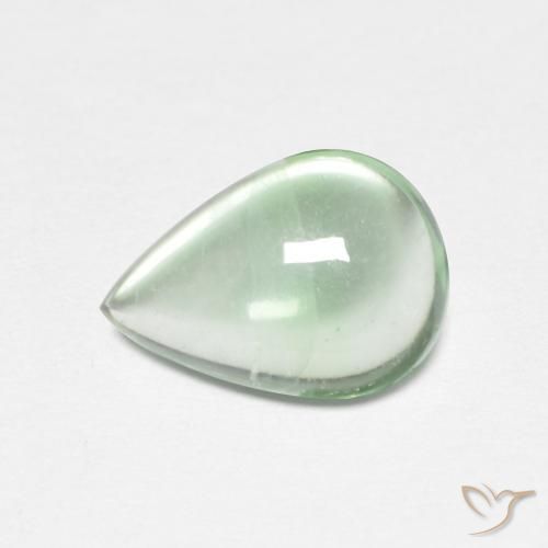 2.38ct Natural Light Green Fluorite, Pear Shape, Transparent