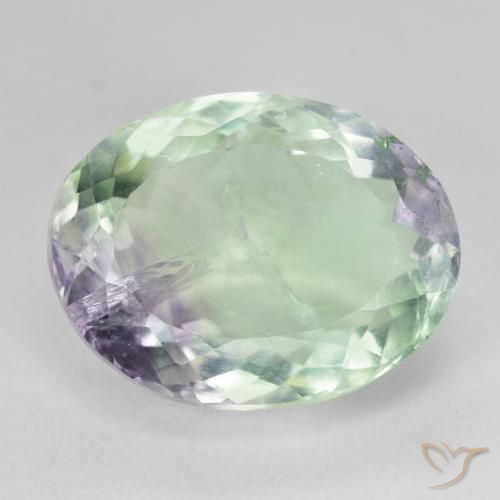 20.30ct Natural Multicolor Fluorite, Oval, SI-I1