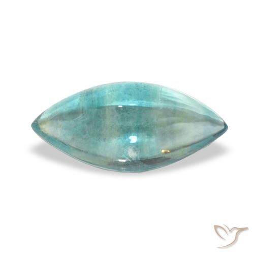 4.41ct Natural Blue Green Fluorite, Marquise, Transparent