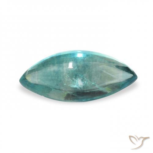Fluorite Gemstone in 14.9 x 6.9 mm Size for Sale, Fluorite Stone in Blue Green Color