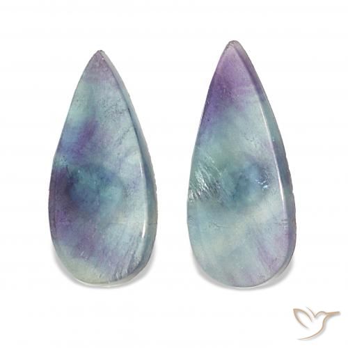13.81ctw Multicolor Fluorite, Pear Shape, Transparent