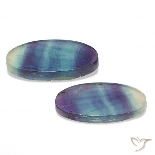 Fluorite Gemstones in 22.3 x 12.2 mm Size for Sale, Fluorite Stones in Multicolor Color