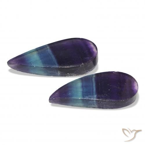 Fluorite Gemstones in 23.4 x 11.6 mm Size for Sale, Fluorite Stones in Multicolor Color